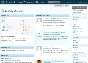 Admin Menu on Right Admin Menu on Right