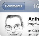 Commentaire WordPress iPhone