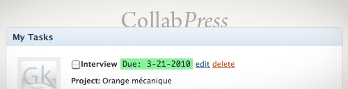 CollabPress-WordPress Gérer vos projets internes avec votre blog WordPress !