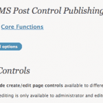 CMS Post Control WordPress CMS Post Control WordPress
