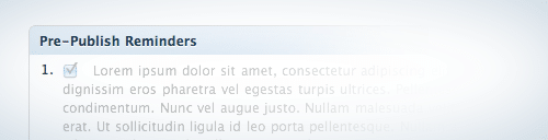 Ajouter des rappels avant la publication de vos articles ! Ajouter des rappels avant la publication de vos articles !