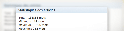PostStats : Statistiques des articles de votre blog WordPress ! PostStats : Statistiques des articles de votre blog WordPress !