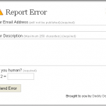 Report Error Report Error