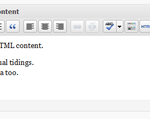 Secondary HTML Content WordPress Secondary HTML Content WordPress