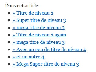 Hackadelic SEO table of contents : une table des matières pour Wordpress