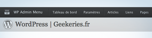 Intégrer une barre d’administration accessible à votre blog WordPress ! Intégrer une barre d’administration accessible à votre blog WordPress !