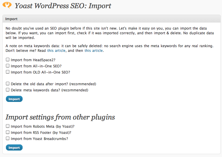 WordPressSEO-Import
