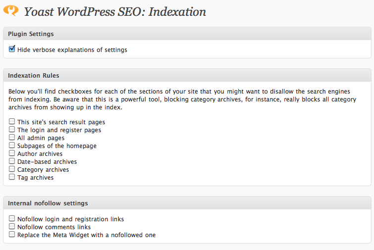 WordPressSEO-Indexation