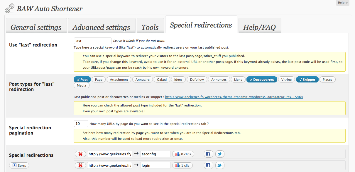 AutoShortener Specials WordPress Le Plugin AutoShortener Specials WordPress