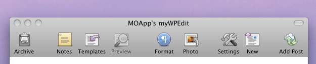 myWPEdit, l'application WordPress pour Mac
