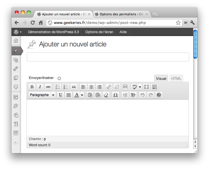 HTML 5 et CSS3 WordPress 3.3 CSS3 WordPress 3.3