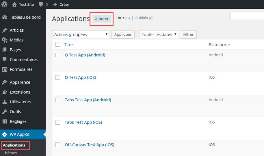 005 - Ajouter une application