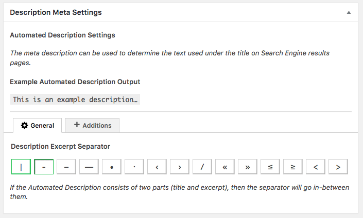 The SEO Framework Description