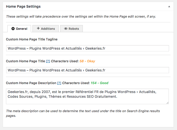 The SEO Framework HomePage