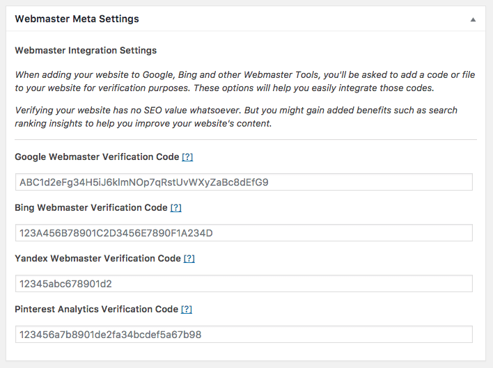 The SEO Framework Webmaster